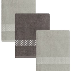 Πετσέτες Σετ Stylish Manuel 22 Cotton Kentia (50x90) 3Τεμ