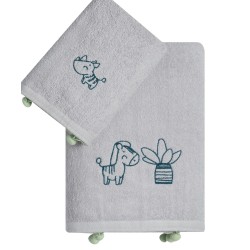 Πετσέτες Βρεφικές Σετ Loft Vivari Cotton Kentia 2Τεμ