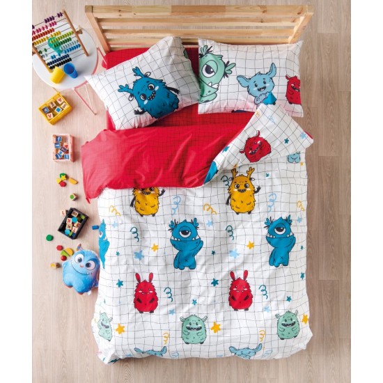 Παπλωματοθήκη Παιδική Μονή Σετ Versus Mostro Cotton Kentia (165x245) 2Τεμ