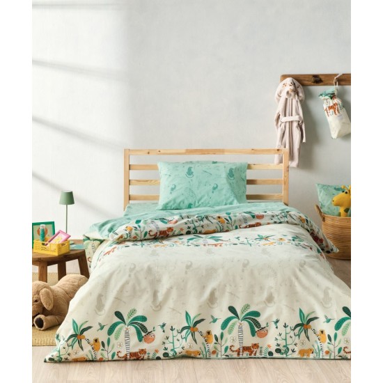 Παπλωματοθήκη Παιδική Ημίδιπλη Σετ Versus Selva Cotton Kentia (190x270) 2Τεμ