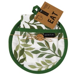 Πιάστρα-Πετσέτα Κουζίνας Σετ Loft Pot 252 Cotton Kentia 2Τεμ