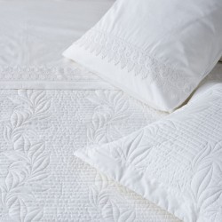 Σεντόνια Νυφικά Υπέρδιπλα Σετ Serenity Aslan 200TC Satin Cotton Kentia (240x270) 4Τεμ