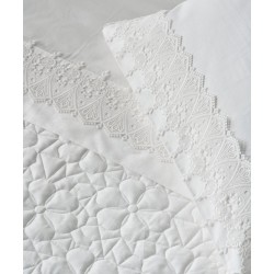 Σεντόνια Νυφικά Υπέρδιπλα Σετ Serenity Marisol 200TC Satin Cotton Kentia (240x270) 4Τεμ