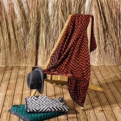 Πετσέτα Θαλάσσης Βελουτέ Loft Meiro 02 Jacquard Cotton Kentia (80x160) 1Τεμ