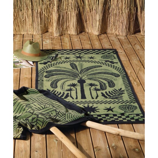 Πετσέτα Θαλάσσης Βελουτέ Loft Palima Jacquard Cotton Kentia (80x160) 1Τεμ