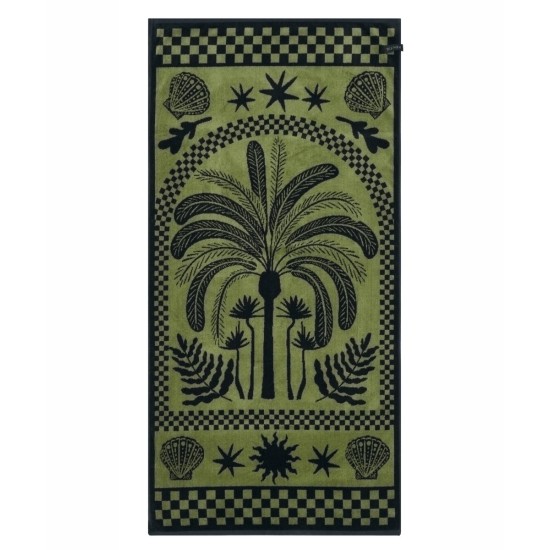 Πετσέτα Θαλάσσης Βελουτέ Loft Palima Jacquard Cotton Kentia (80x160) 1Τεμ