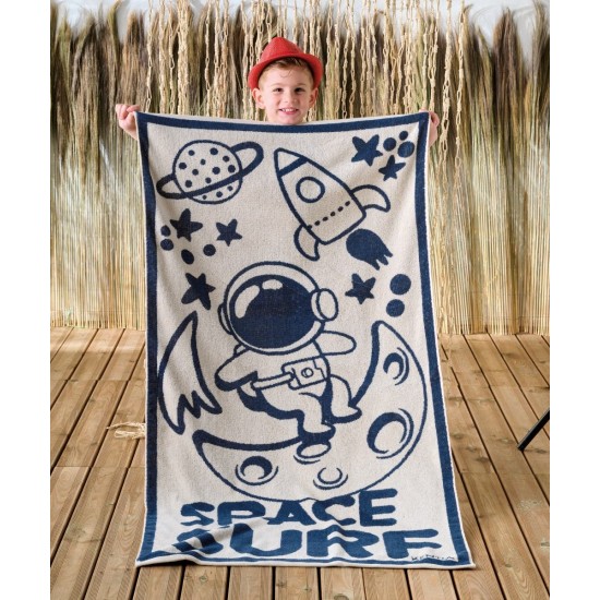 Πετσέτα Θαλάσσης Παιδική Βελουτέ Loft Simeon Jacquard Cotton Kentia (70x140) 1Τεμ