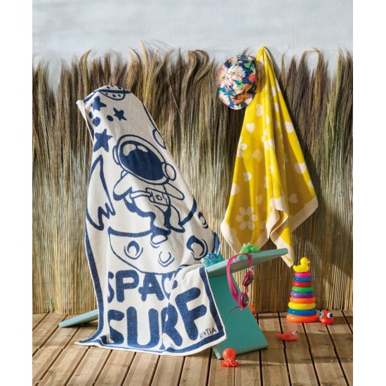 Πετσέτα Θαλάσσης Παιδική Βελουτέ Loft Simeon Jacquard Cotton Kentia (70x140) 1Τεμ