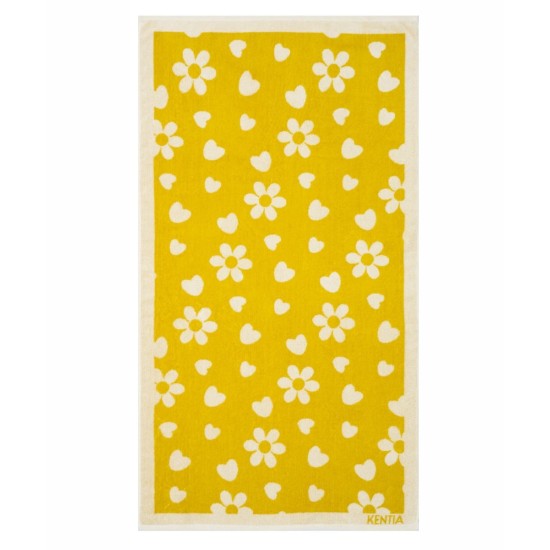 Πετσέτα Θαλάσσης Παιδική Βελουτέ Loft Reyna Jacquard Cotton Kentia (70x140) 1Τεμ