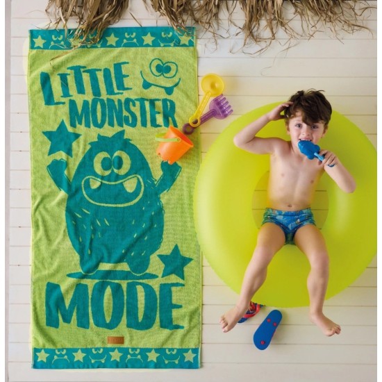 Πετσέτα Θαλάσσης Παιδική Βελουτέ Loft Troll 25 Jacquard Cotton Kentia (70x140) 1Τεμ