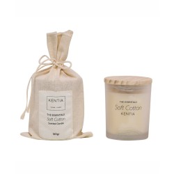 Αρωματικό Κερί Sense 25 Soft Cotton Kentia (160gr) 1Τεμ