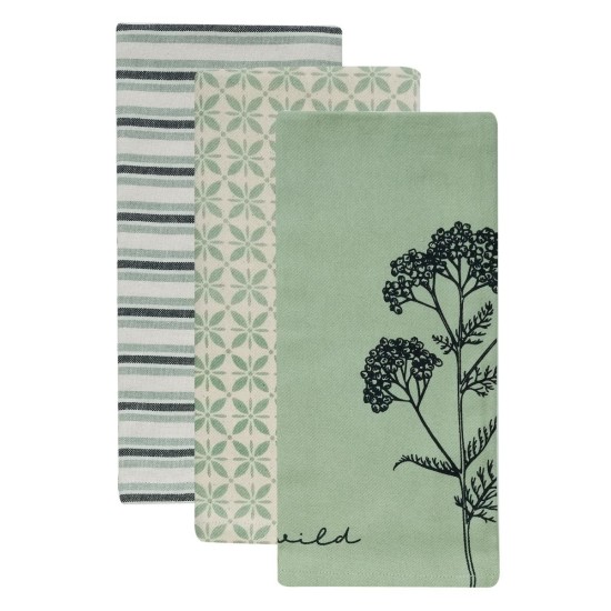Πετσέτες Κουζίνας Σετ Loft Fazzy 256 Cotton Kentia (40x60) 3Τεμ