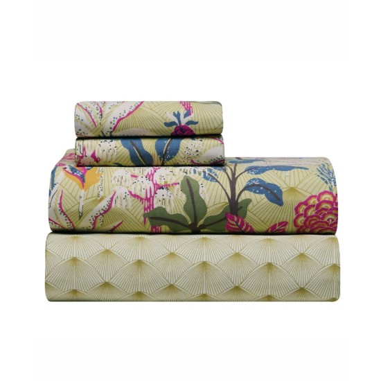 Σεντόνια Υπέρδιπλα Σετ Stylsish Zuba 10 Satin 300TC Cotton Kentia (240x270) 4Τεμ