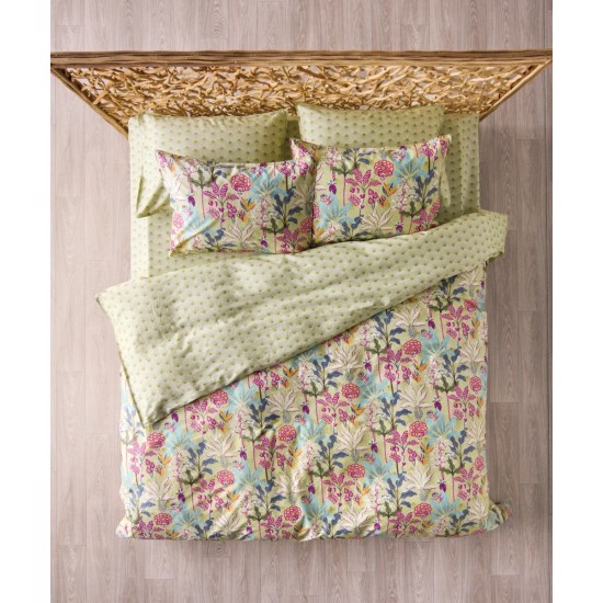 Σεντόνια Υπέρδιπλα Σετ Stylsish Zuba 10 Satin 300TC Cotton Kentia (240x270) 4Τεμ