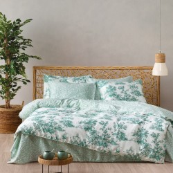 Παπλωματοθήκη King Σετ Stylish Toile 02 Satin Cotton Kentia (260x240+1) 3Τεμ
