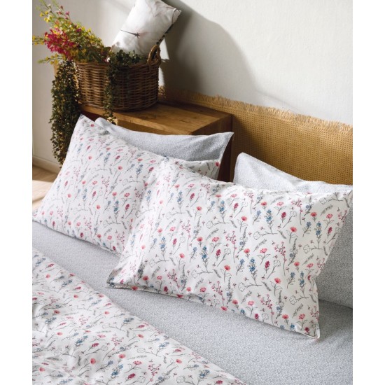 Σεντόνια King Σετ Stylish Erbe 01 Satin Cotton Kentia (270x270) 4Τεμ