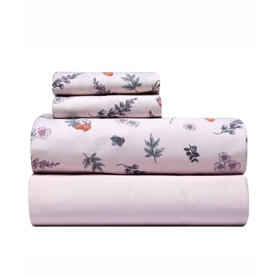 Σεντόνια King Σετ Stylish Frutilla 14 Satin Cotton Kentia (270x270) 4Τεμ