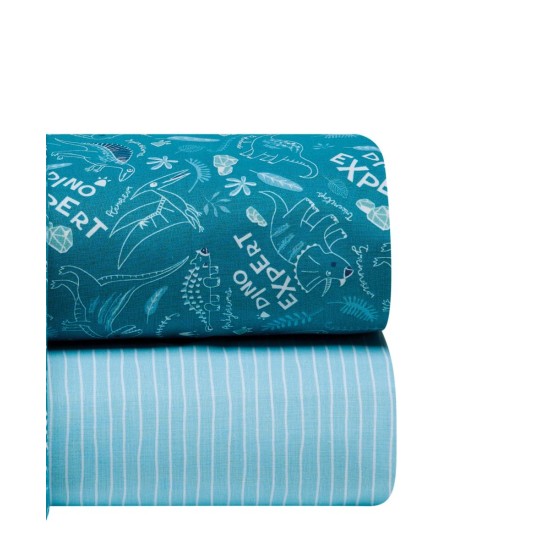 Σεντόνια Βρεφικά Λίκνου Σετ Versus Retile Glow In The Dark Cotton Kentia (70x120) 2Τεμ