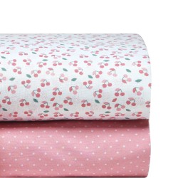 Σεντόνια Βρεφικά Λίκνου Σετ Versus Cereza Cotton Kentia (60x120) 2Τεμ