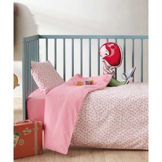 Σεντόνια Βρεφικά Λίκνου Σετ Versus Cereza Cotton Kentia (60x120) 2Τεμ