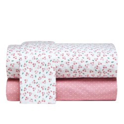 Σεντόνια Βρεφικά Κούνιας Σετ Versus Cereza Cotton Kentia (120x170) 3Τεμ