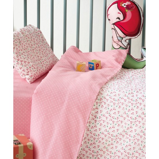 Παπλωματοθήκη Βρεφική Κούνιας Σετ Versus Cereza Cotton Kentia (100x140) 2Τεμ