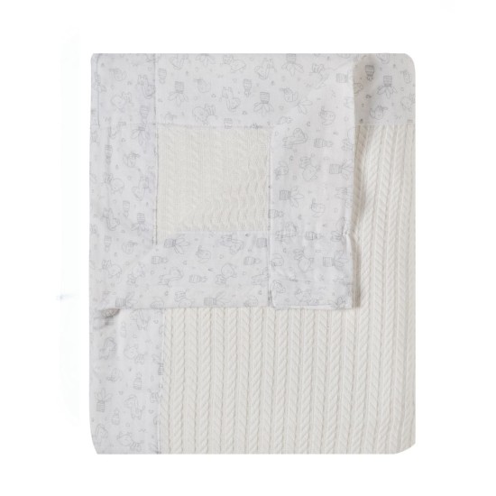 Κουβέρτα Βρεφική Πλεκτή Κούνιας Stylish Vivari Cotton Kentia (120x140) 1Τεμ