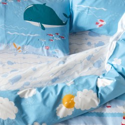 Μαξιλαροθήκες Παιδικές Σετ Versus Balena Cotton Kentia (52x72) 2Τεμ