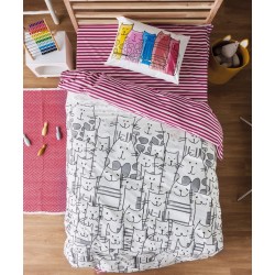 Σεντόνια Παιδικά Μονά Σετ Versus Zuzu Cotton Kentia (160x270) 3Τεμ Σεντόνια Παιδικά Μονά Σετ Versus Zuzu Cotton Kentia (160x270) 3Τεμ