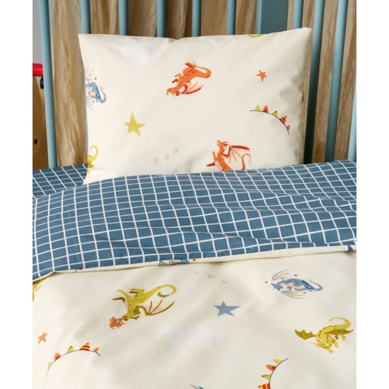 Παπλωματοθήκη Βρεφική Κούνιας Σετ Versus Poldo Cotton Kentia (100x140) 2Τεμ