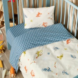 Παπλωματοθήκη Βρεφική Κούνιας Σετ Versus Poldo Cotton Kentia (100x140) 2Τεμ