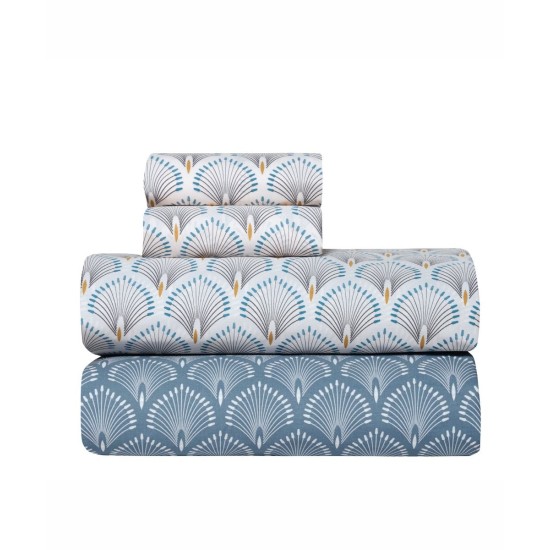 Σεντόνια King Σετ Stylish Arco 01 Percalle 260TC Cotton Kentia (270x270) 4Τεμ