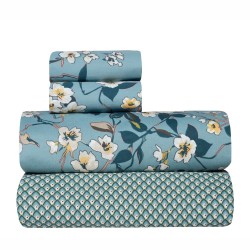 Σεντόνια Υπέρδιπλα Σετ Stylish Tesoro 19 Percalle 260TC Cotton Kentia (240x270) 4Τεμ