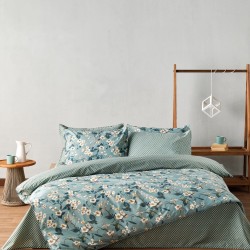 Παπλωματοθήκη Υπέρδιπλη Σετ Stylish Tesoro 19 Percalle 260TC Cotton Kentia (225x245) 3Τεμ