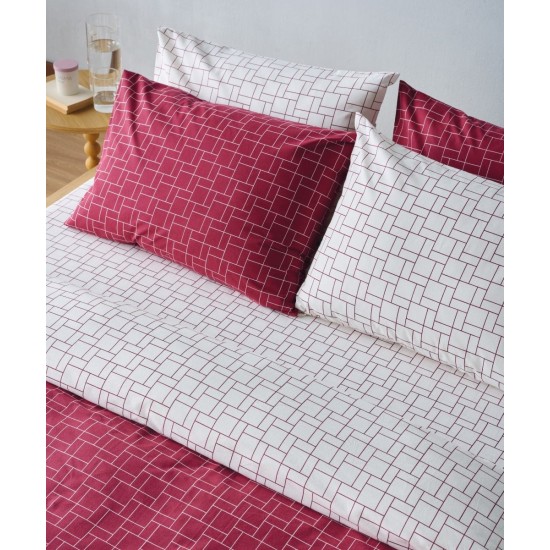 Σεντόνια Μονά Σετ Loft Dodici 05 Cotton Kentia (160x270) 3Τεμ