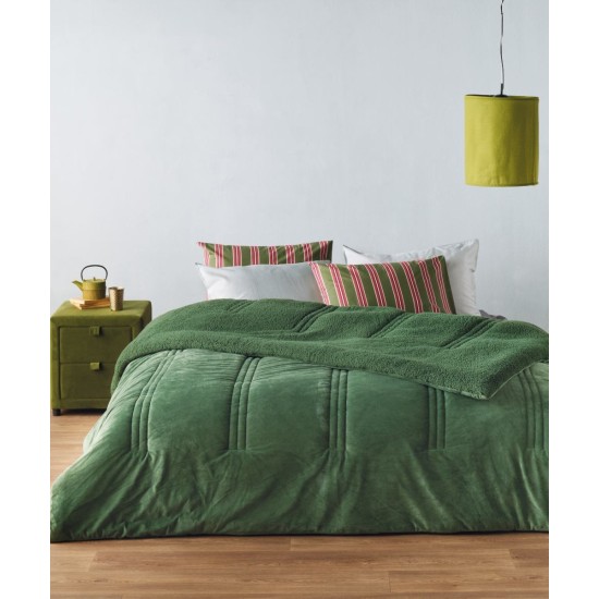 Κουβερτοπάπλωμα Με Sherpa King Size Stylish Nottturno 3625 Velvet Kentia (260x240) 1Τεμ
