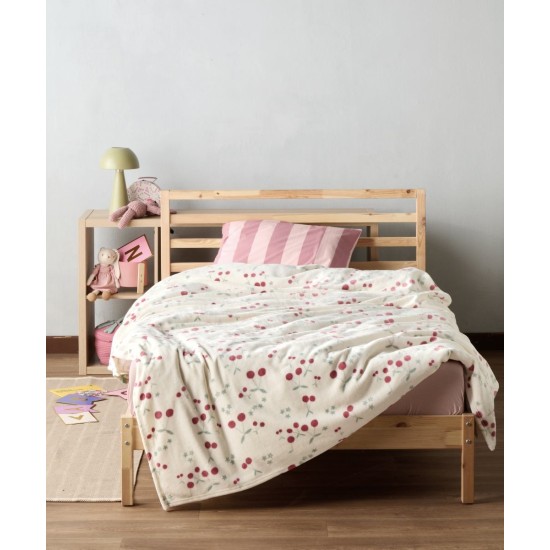 Κουβέρτα Fleece Παιδική Μονή Loft Cherry Flannel Kentia (160x220) 1Τεμ