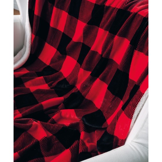Κουβέρτα Καναπέ Με Sherpa Stylish Lumber Fleece Kentia (130x170) 1Τεμ