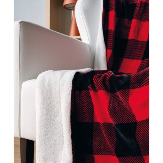 Κουβέρτα Καναπέ Με Sherpa Stylish Lumber Fleece Kentia (130x170) 1Τεμ