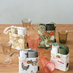 Πετσέτες Κουζίνας Σετ Loft Pane 2503 (Σε Καλάθι) Cotton Kentia 4Τεμ