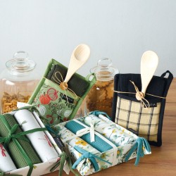 Πετσέτες Κουζίνας Σετ Loft Mestolo 2501 (Με Πιάστρα-Κουτάλα) Kentia 3Τεμ