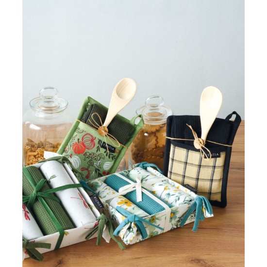 Πετσέτες Κουζίνας Σετ Loft Mestolo 2502 (Με Πιάστρα-Κουτάλα) Kentia 3Τεμ