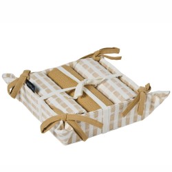 Πετσέτες Κουζίνας Σετ Loft Pane 2501 (Σε Καλάθι) Cotton Kentia 4Τεμ