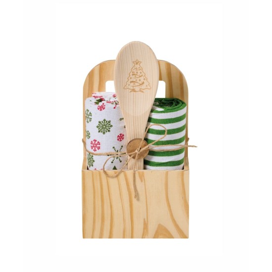 Πετσέτες Κουζίνας Χριστουγεννιάτικες Σετ Loft Snow 2520 Cotton(Σε Ξύλινη θήκη) Kentia (40x70) 3Τεμ Πετσέτες Κουζίνας Χριστουγεννιάτικες Σετ Loft Snow 2520 Cotton(Σε Ξύλινη θήκη) Kentia (40x70) 3Τεμ
