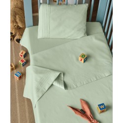 Σεντόνια Βρεφικά Κούνιας Σετ Serenity Whisper 10 Satin 300TC Cotton Kentia (120x170) 3Τεμ