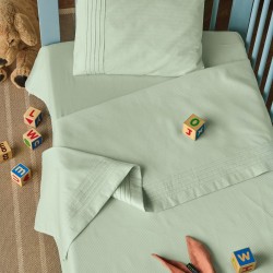 Σεντόνια Βρεφικά Κούνιας Σετ Serenity Whisper 10 Satin 300TC Cotton Kentia (120x170) 3Τεμ