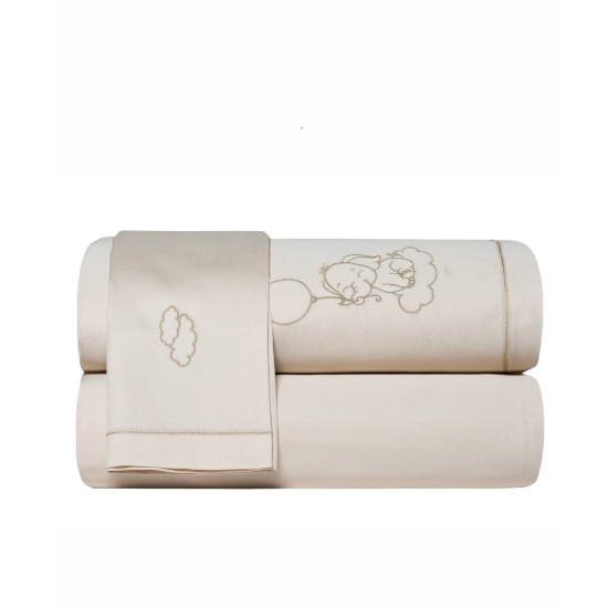 Σεντόνια Βρεφικά Κούνιας Σετ Serenity Cocoon 12 Satin 300TC Cotton Kentia (120x170) 3Τεμ