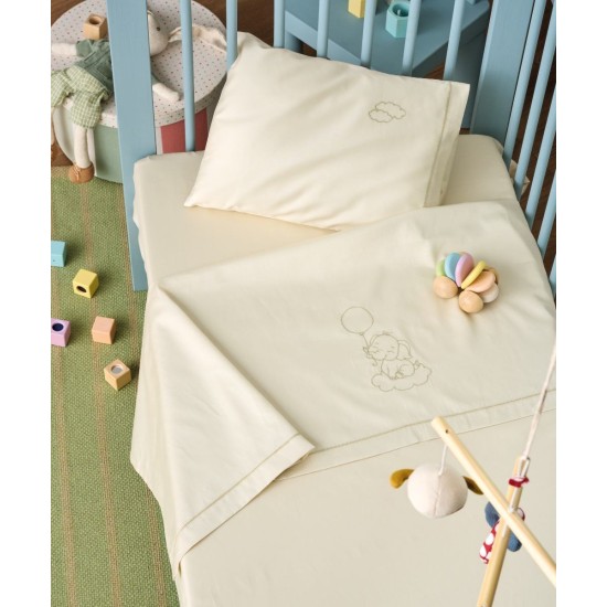 Σεντόνια Βρεφικά Κούνιας Σετ Serenity Cocoon 12 Satin 300TC Cotton Kentia (120x170) 3Τεμ