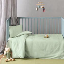 Παπλωματοθήκη Βρεφική Κούνιας Σετ Serenity Whisper 10 Satin 300TC Cotton Kentia (100x140) 2Τεμ
