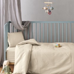 Παπλωματοθήκη Βρεφική Κούνιας Σετ Serenity Whisper 12 Satin 300TC Cotton Kentia (100x140) 2Τεμ